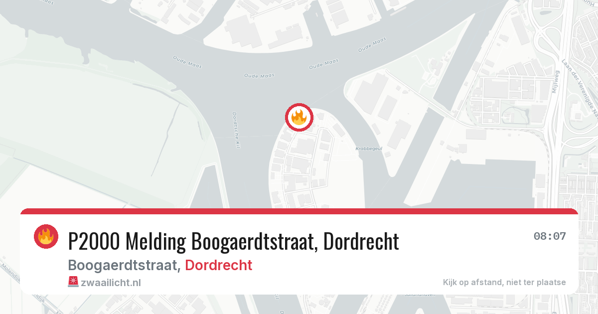 P2000 Melding Boogaerdtstraat, Dordrecht — 27 feb 2026