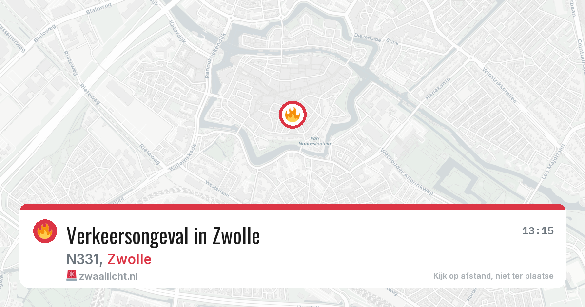 Verkeersongeval in Zwolle — 17 mrt 2026