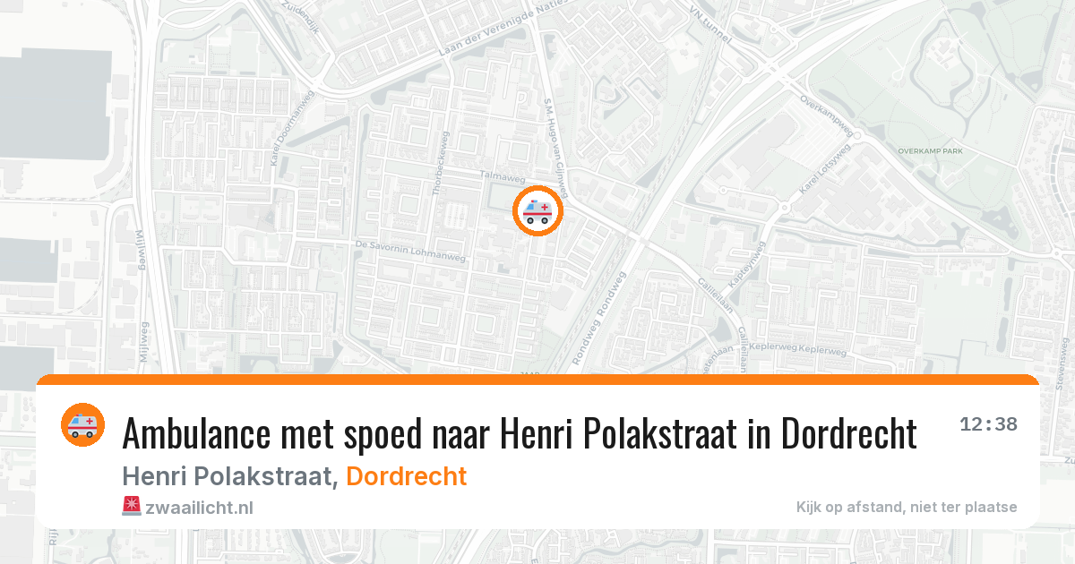 Ambulance met spoed naar Henri Polakstraat in Dordrecht — 28 jan 2026