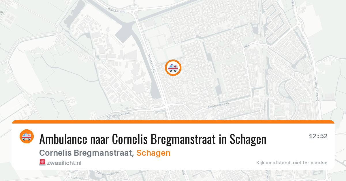 Ambulance naar Cornelis Bregmanstraat in Schagen — 24 jun 2026