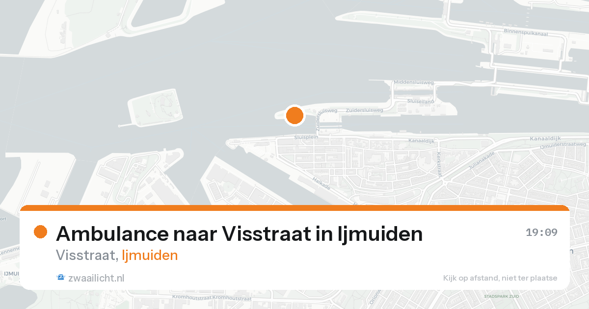 Ambulance naar Visstraat in Ijmuiden — 18 aug 2026