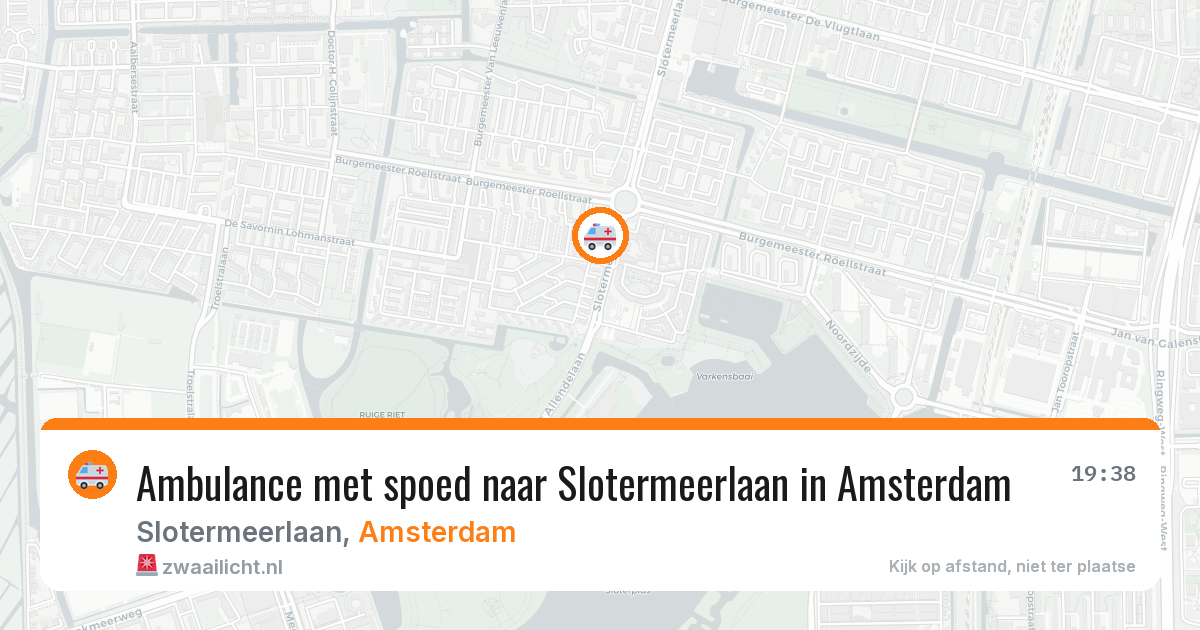 Ambulance met spoed naar Slotermeerlaan in Amsterdam — 23 jun 2026