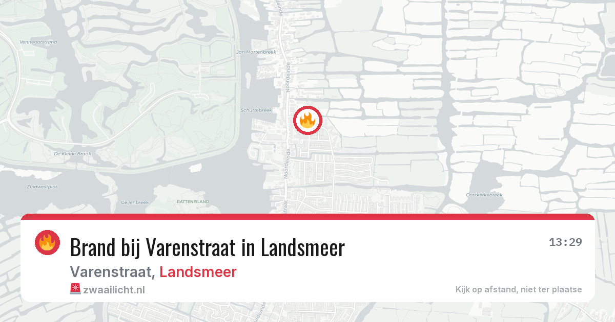 Brand bij Varenstraat in Landsmeer — 8 jul 2026