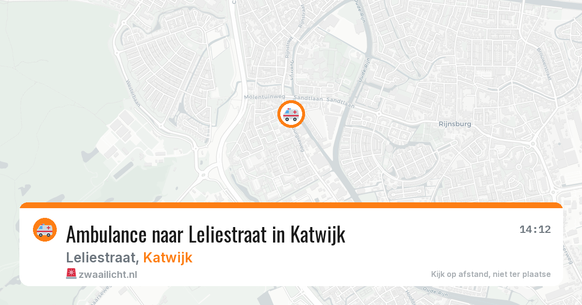 Ambulance naar Leliestraat in Katwijk — 4 aug 2026