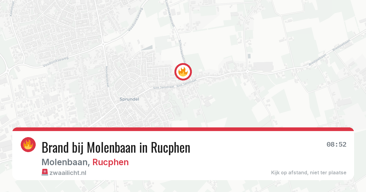 Brand bij Molenbaan in Rucphen — 8 mei 2026