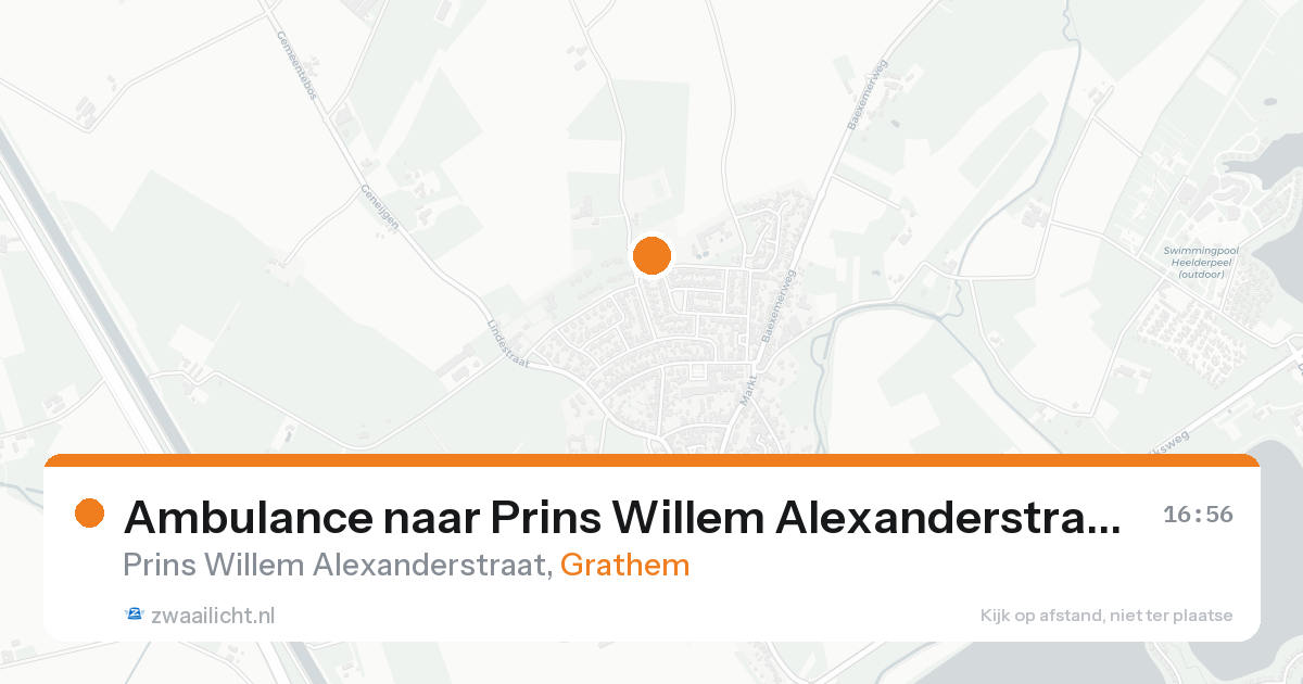 Ambulance naar Prins Willem Alexanderstraat in Grathem — 15 aug 2026