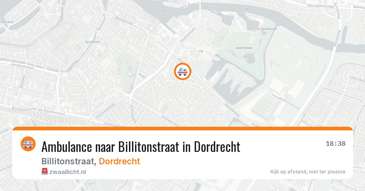 Ambulance naar Billitonstraat in Dordrecht — 26 jun 2026