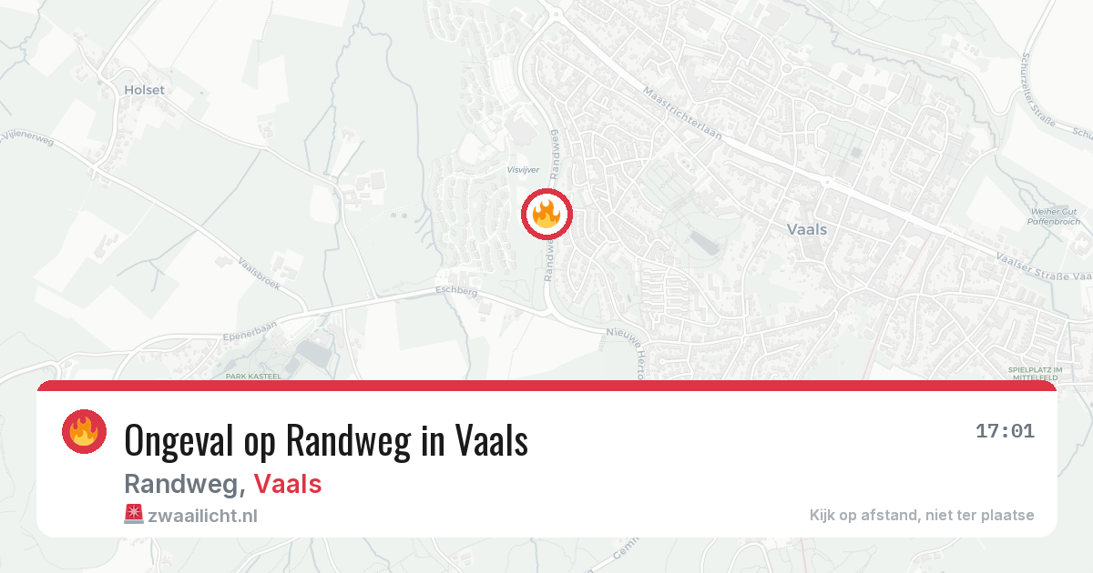 Ongeval op Randweg in Vaals — 16 jul 2026
