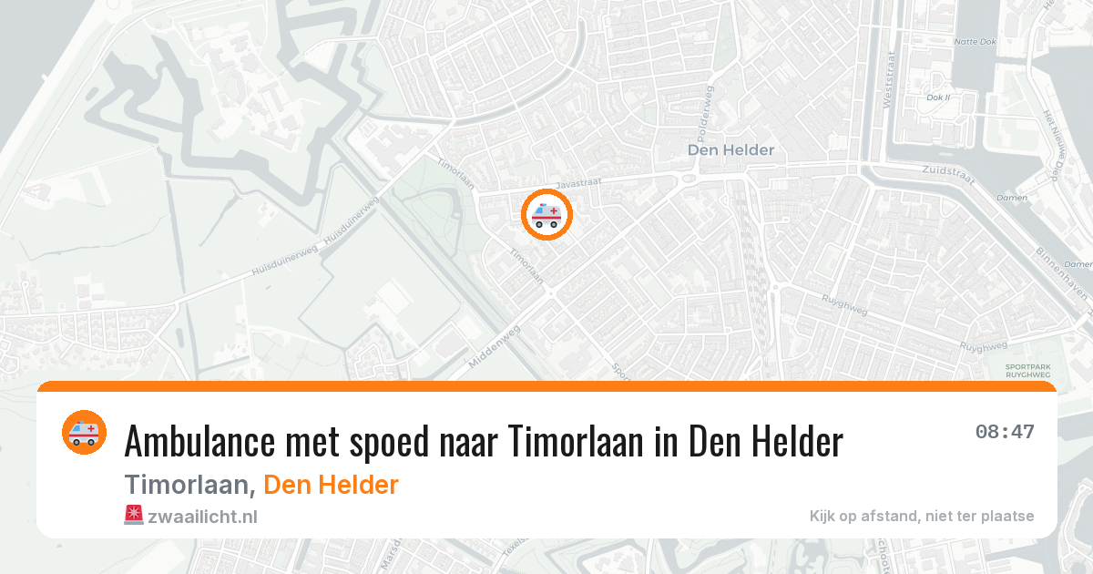 Ambulance met spoed naar Timorlaan in Den Helder — 23 feb 2026
