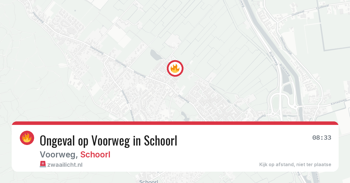 Ongeval op Voorweg in Schoorl — 12 aug 2026