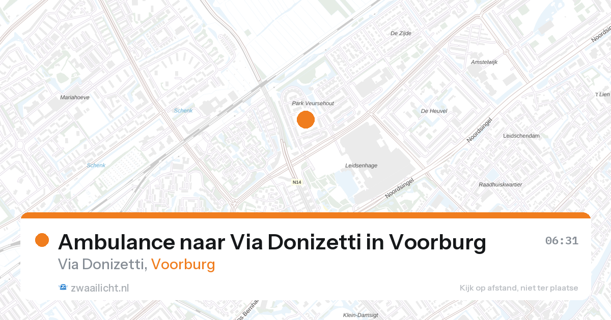 Ambulance naar Via Donizetti in Voorburg — 7 feb 2026