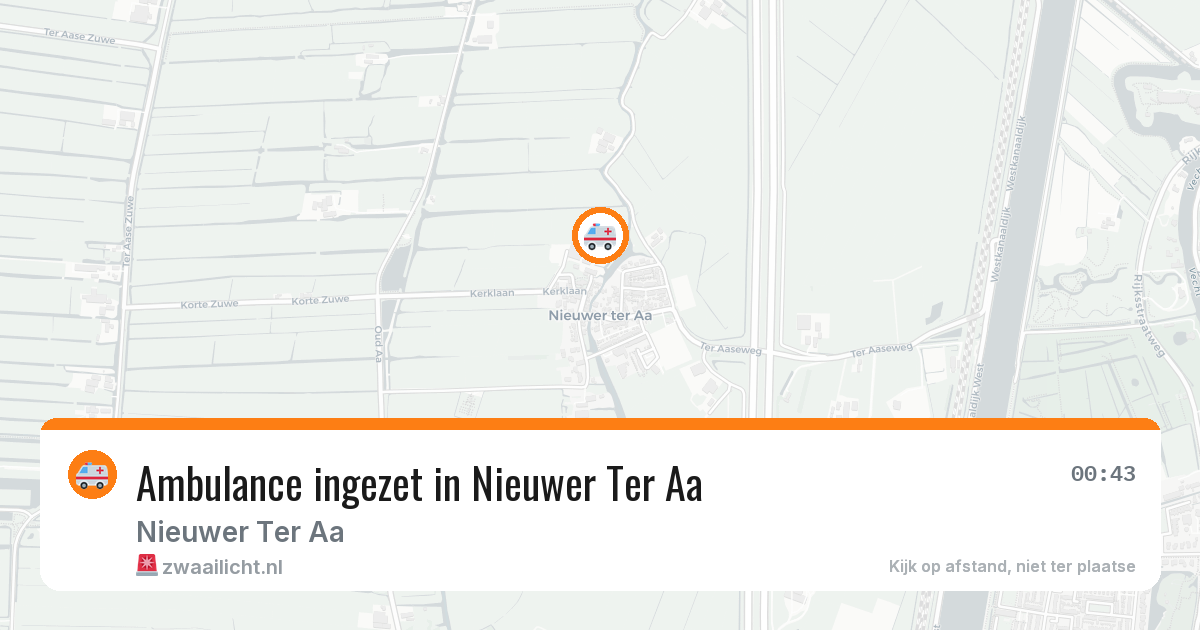Ambulance ingezet in Nieuwer Ter Aa — 24 jun 2026