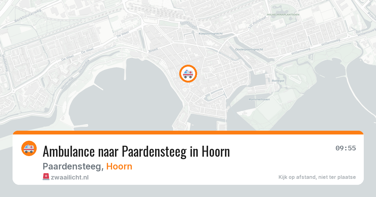 Ambulance naar Paardensteeg in Hoorn — 30 jun 2026