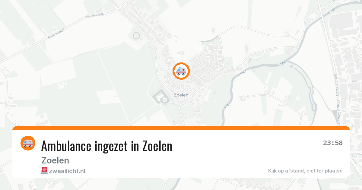 Ambulance ingezet in Zoelen — 3 jul 2026