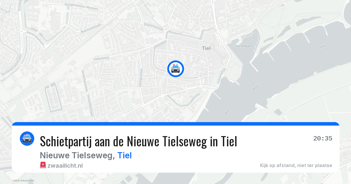Schietpartij aan de Nieuwe Tielseweg in Tiel — 1 mei 2026