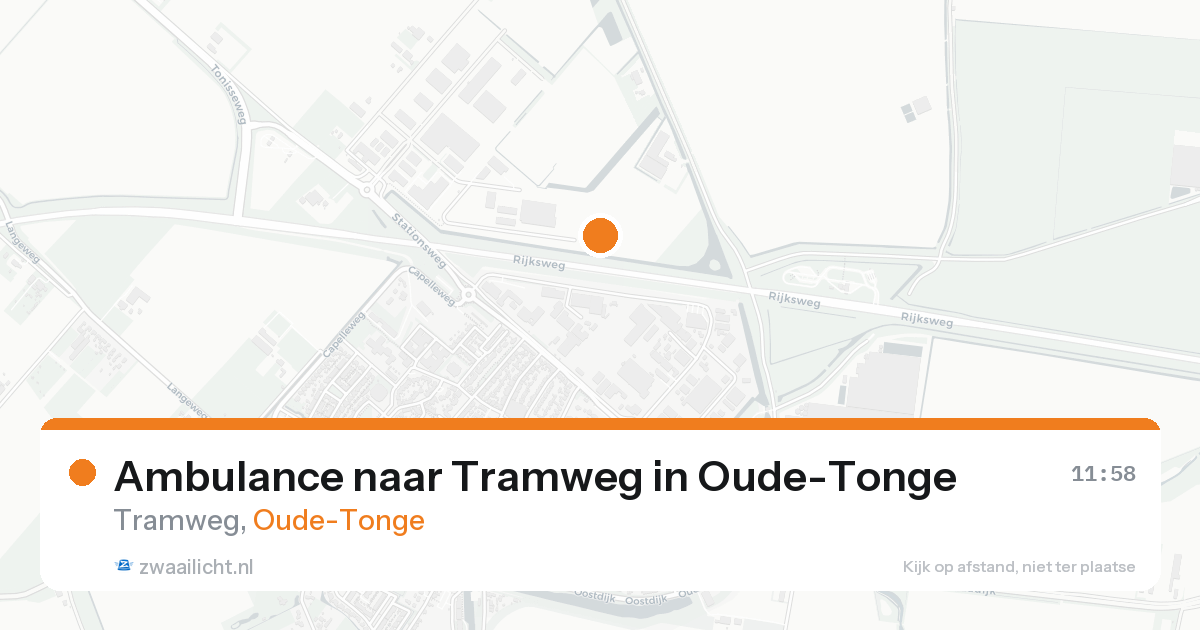 Ambulance naar Tramweg in Oude-Tonge — 23 aug 2026
