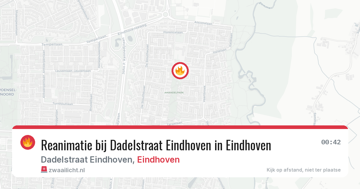 Reanimatie bij Dadelstraat Eindhoven in Eindhoven — 30 mei 2026