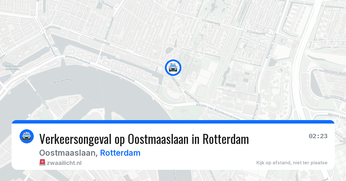 Verkeersongeval op Oostmaaslaan in Rotterdam — 19 jul 2026