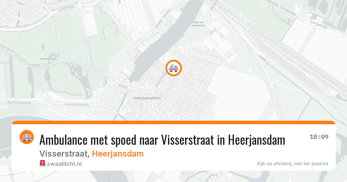 Ambulance met spoed naar Visserstraat in Heerjansdam — 8 feb 2026