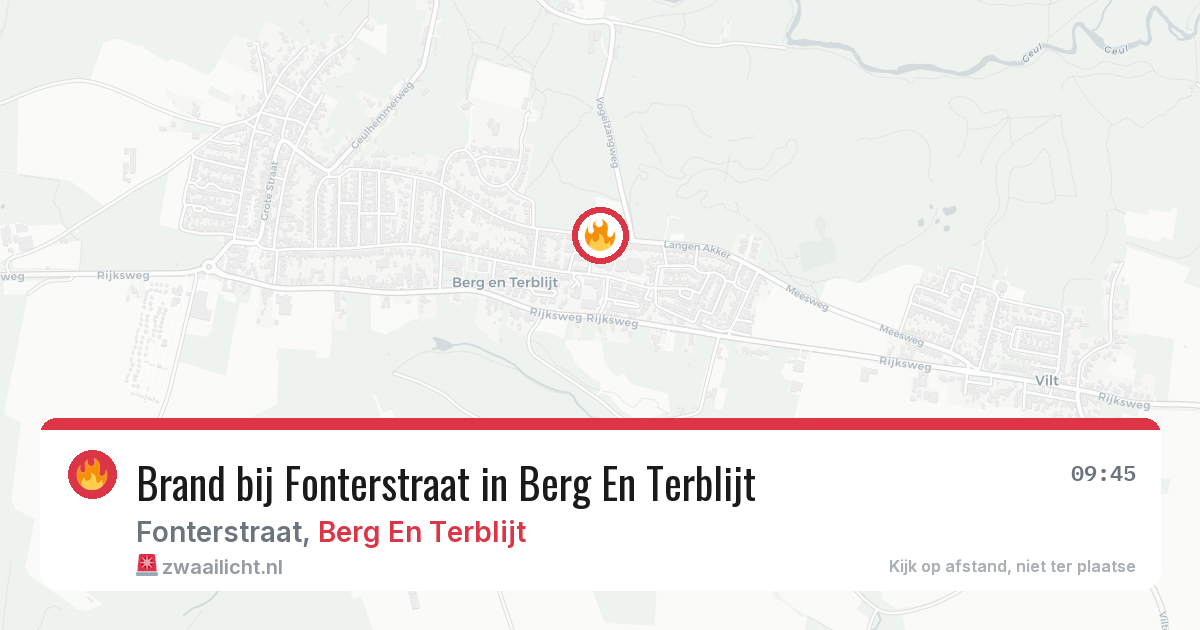 Brand bij Fonterstraat in Berg En Terblijt — 24 feb 2026