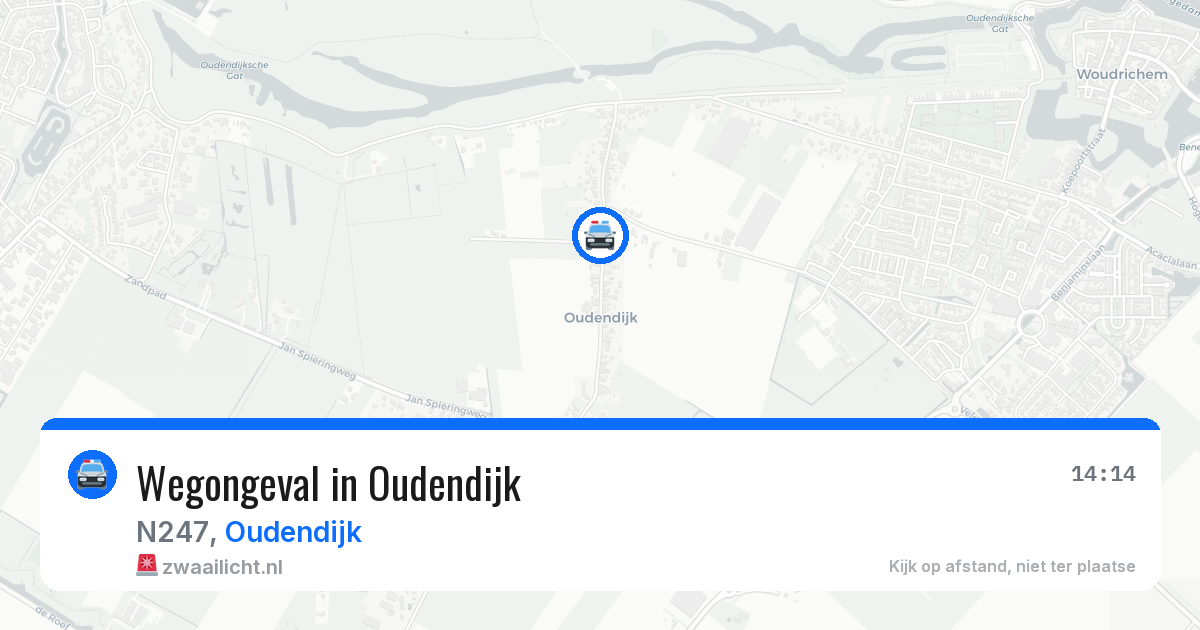 Wegongeval in Oudendijk — 15 mei 2026