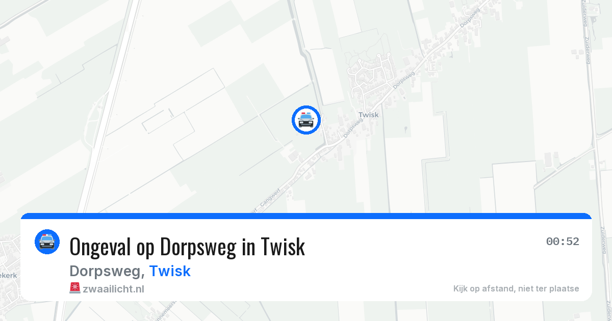 Ongeval op Dorpsweg in Twisk — 27 mrt 2026