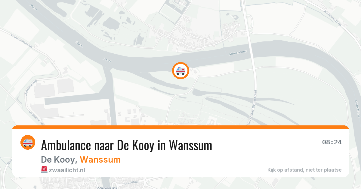 Ambulance naar De Kooy in Wanssum — 19 jul 2026