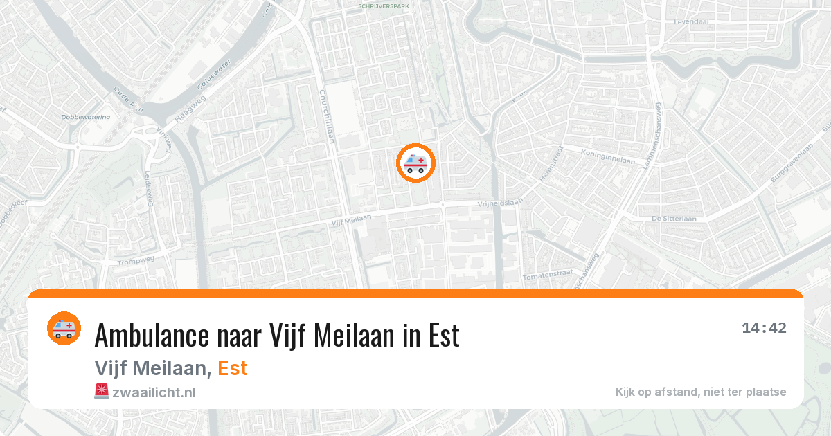 Ambulance naar Vijf Meilaan in Est — 13 mei 2026