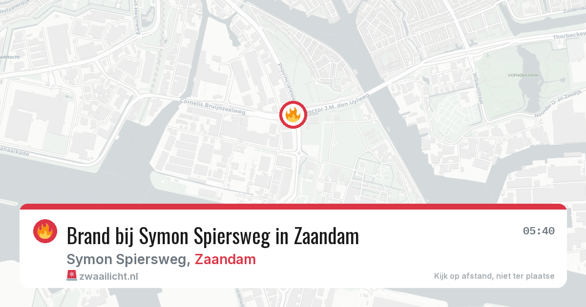 Brand bij Symon Spiersweg in Zaandam — 1 jul 2026