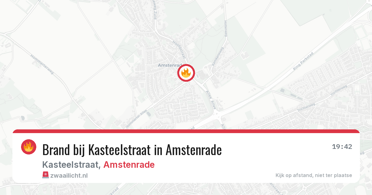 Brand bij Kasteelstraat in Amstenrade — 13 feb 2026