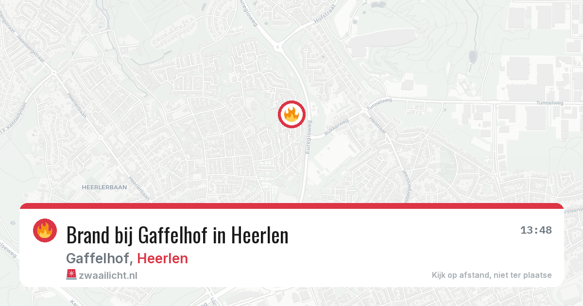 Brand bij Gaffelhof in Heerlen — 28 mei 2026