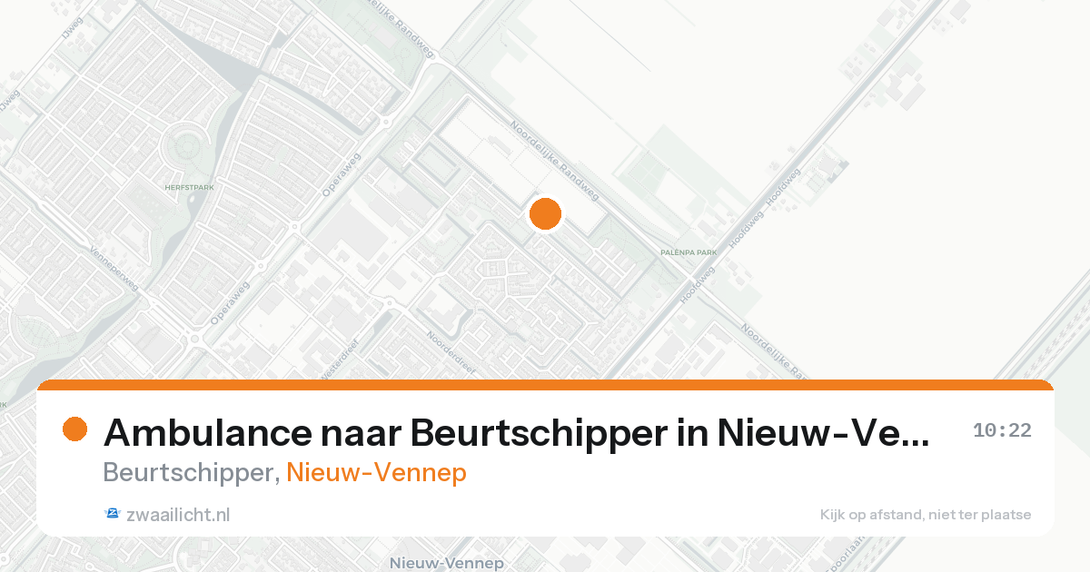 Ambulance naar Beurtschipper in Nieuw-Vennep — 24 aug 2026