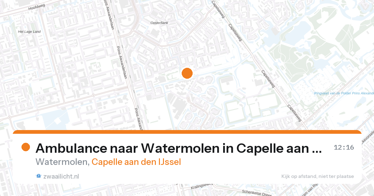 Ambulance naar Watermolen in Capelle aan den IJssel — 11 jun 2026