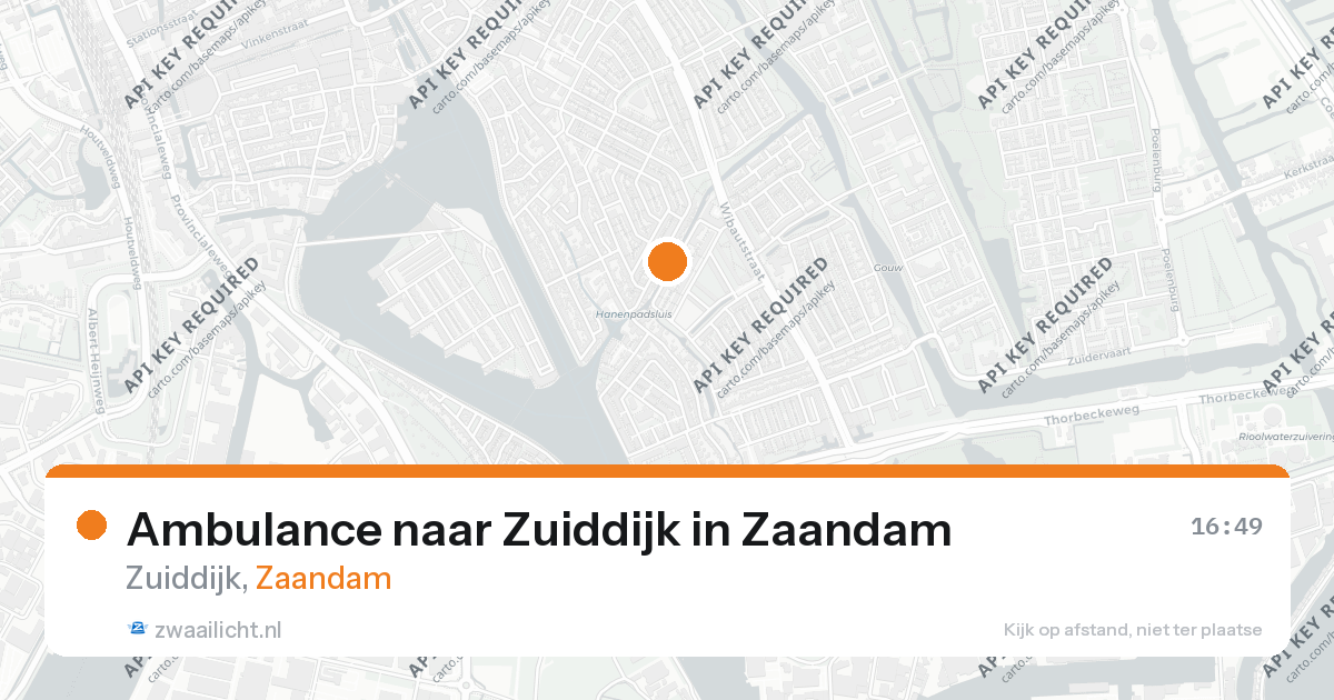 Ambulance naar Zuiddijk in Zaandam — 26 aug 2026