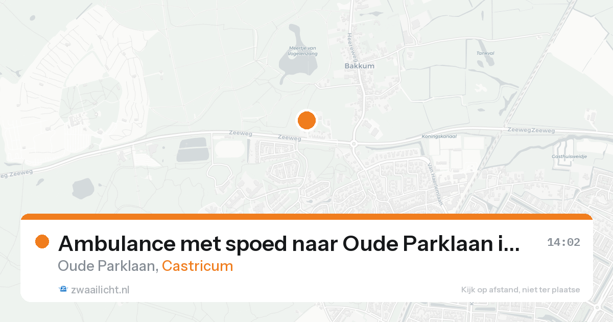 Ambulance met spoed naar Oude Parklaan in Castricum — 3 jul 2026