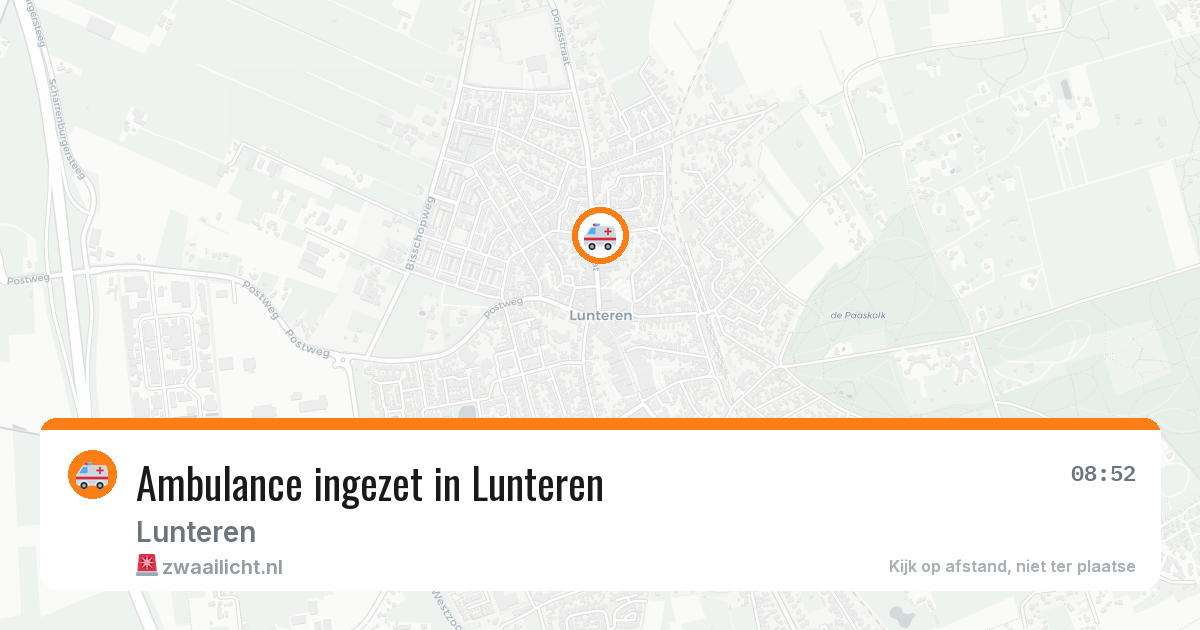 Ambulance ingezet in Lunteren — 29 jun 2026