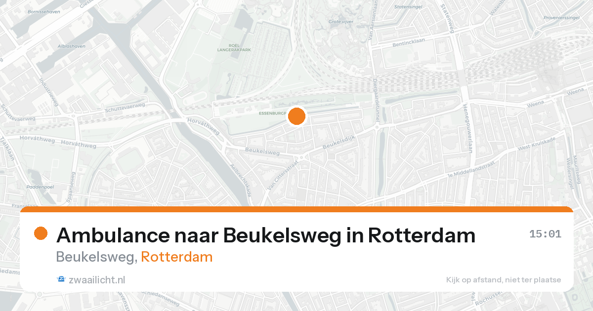Ambulance naar Beukelsweg in Rotterdam — 11 jul 2026