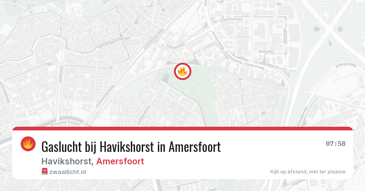 Gaslucht bij Havikshorst in Amersfoort — 17 jan 2026