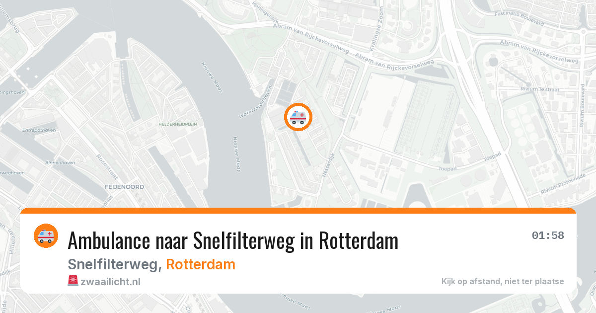Ambulance naar Snelfilterweg in Rotterdam — 7 jun 2026