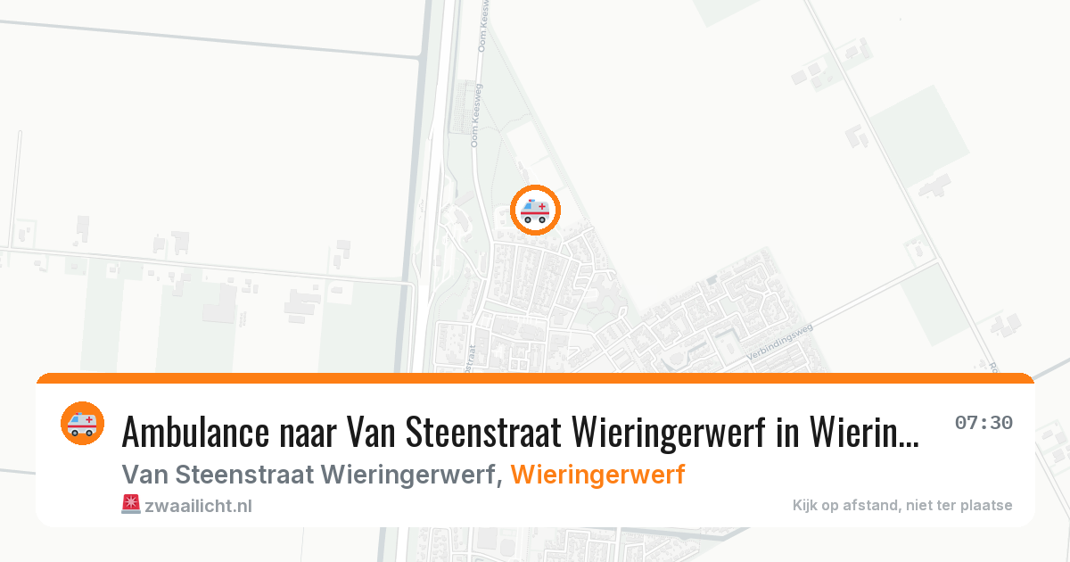 Ambulance naar Van Steenstraat Wieringerwerf in Wieringerwerf — 3 aug 2026