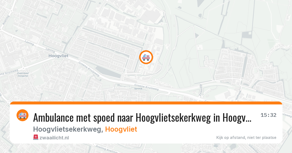 Ambulance met spoed naar Hoogvlietsekerkweg in Hoogvliet — 8 mei 2026