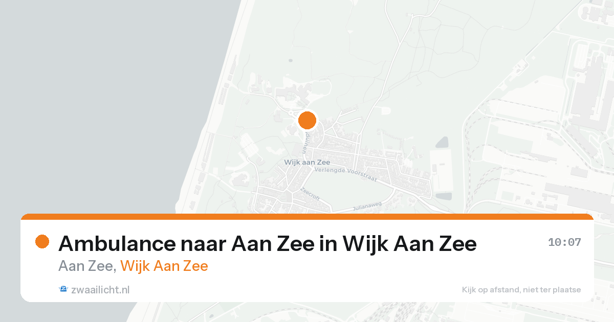 Ambulance naar Aan Zee in Wijk Aan Zee — 1 jun 2026