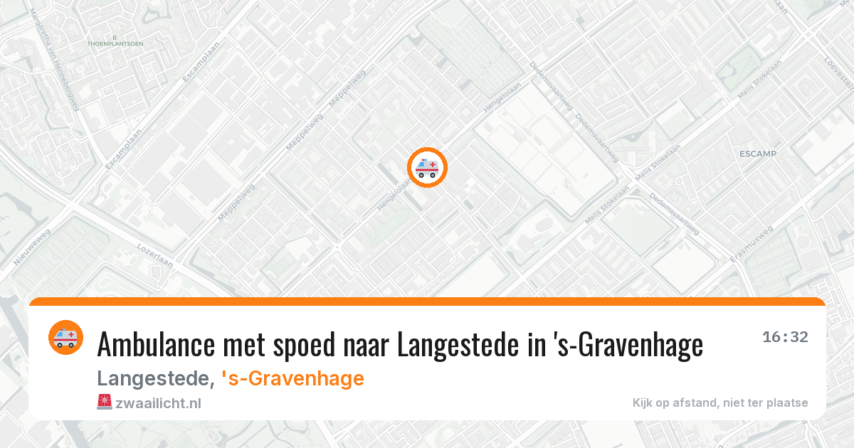 Ambulance met spoed naar Langestede in 's-Gravenhage — 4 mrt 2026