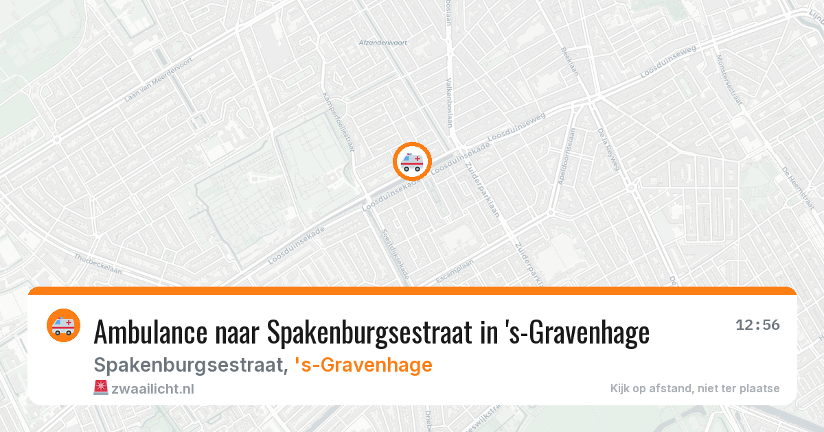 Ambulance naar Spakenburgsestraat in 's-Gravenhage — 7 jul 2026