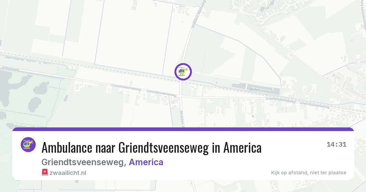 Ambulance naar Griendtsveenseweg in America — 28 jul 2026