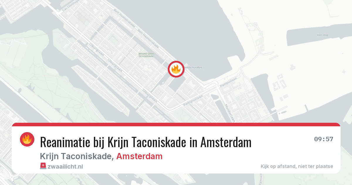 Reanimatie bij Krijn Taconiskade in Amsterdam — 4 apr 2026