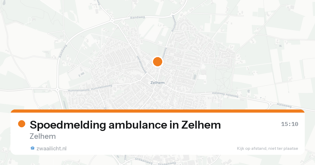 Spoedmelding ambulance in Zelhem — 7 feb 2026