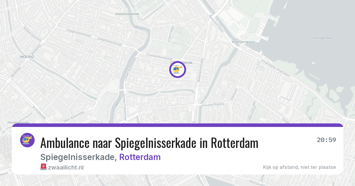 Ambulance naar Spiegelnisserkade in Rotterdam — 13 jun 2026