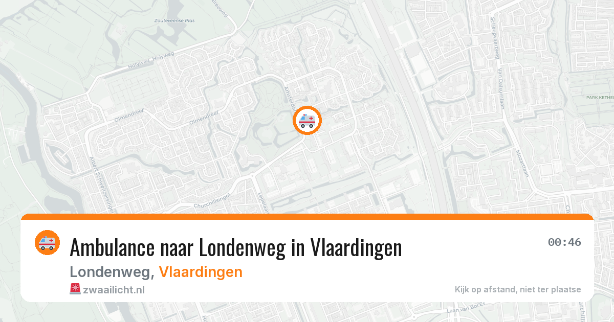 Ambulance naar Londenweg in Vlaardingen — 10 jul 2026