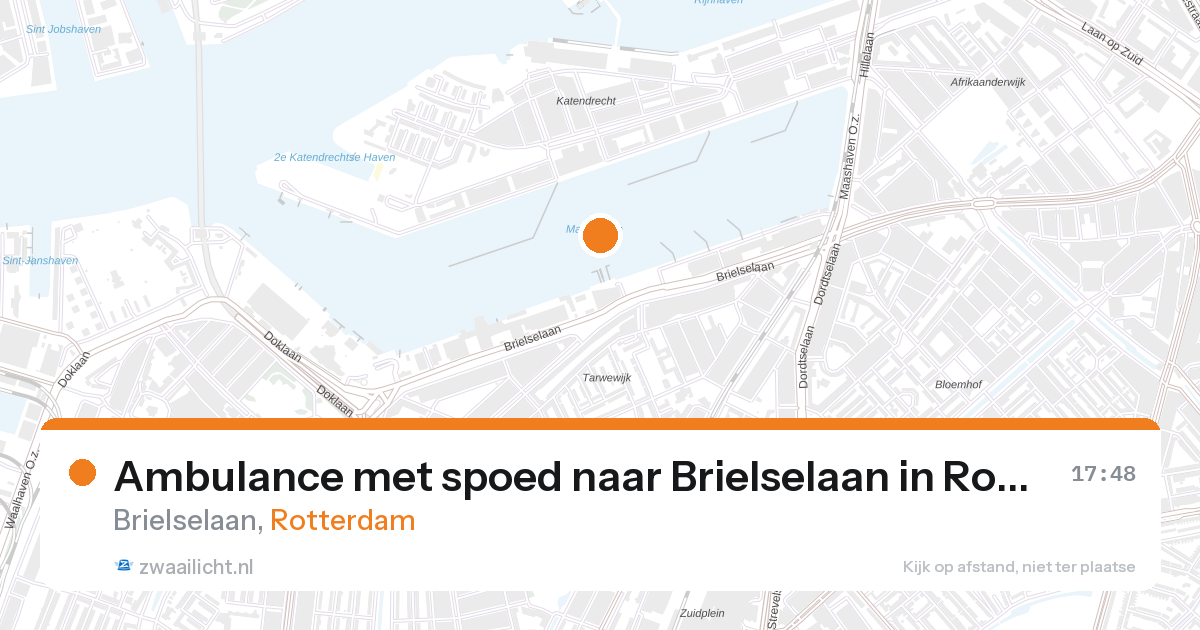 Ambulance met spoed naar Brielselaan in Rotterdam — 27 aug 2026